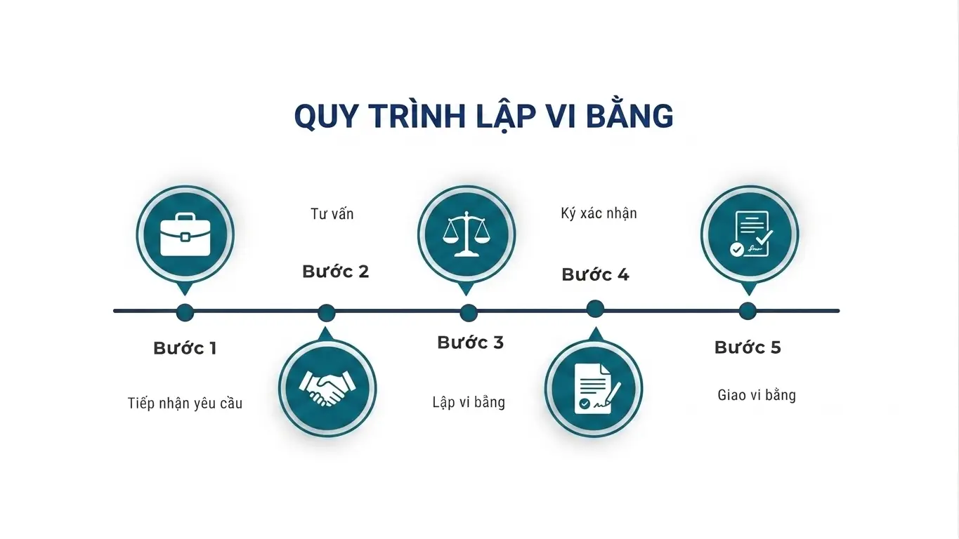 quy trình lập vi bằng của thừa hành viên
